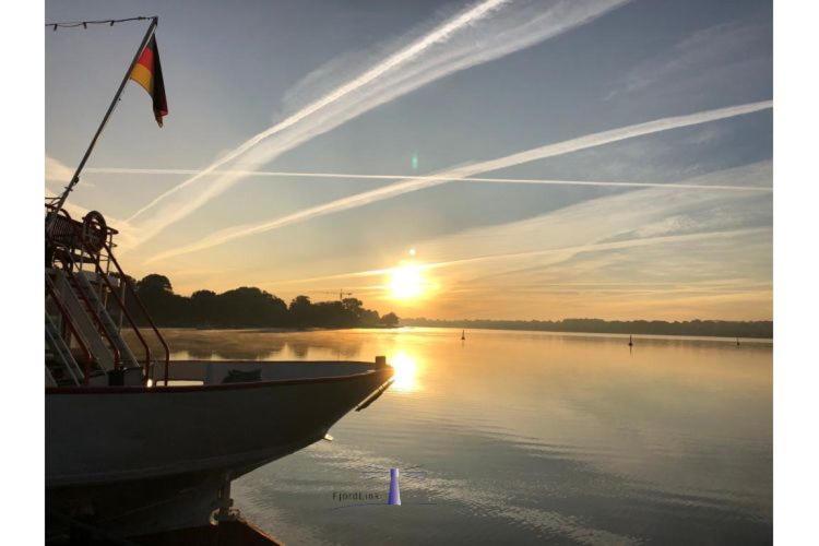 Hausboot Fjord Aries Mit Dachterrasse In Schleswig Otel Dış mekan fotoğraf
